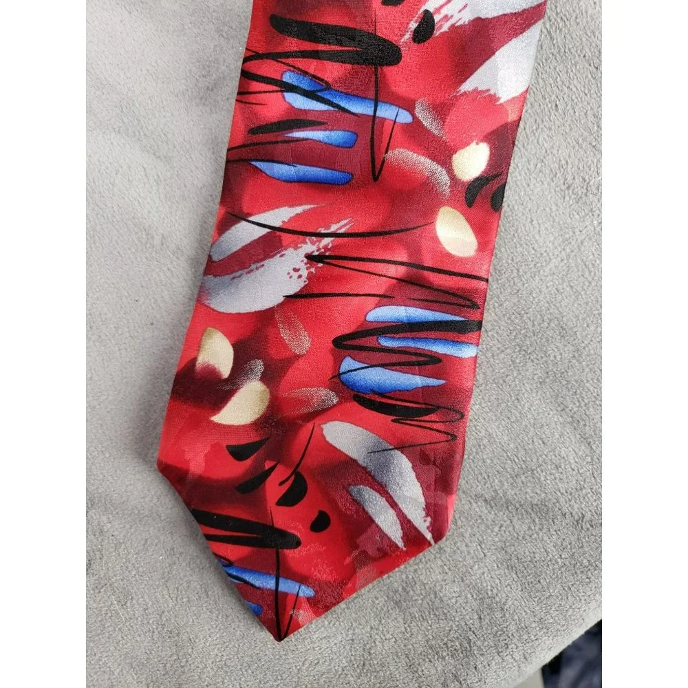 J Garcia Banyan Trees 11 Collection Fifty Eight 100% Silk men neck Tie‎ Abstract